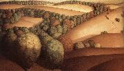 Grant Wood Near the sunset oil painting